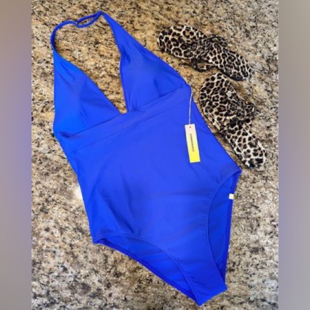 SUMMERSALT® The Halter Plunge One-Piece Swimsuit